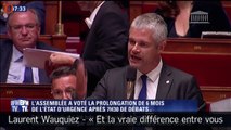 Énorme clash entre Manuel Valls et Laurent Wauquiez à l'Assemblée