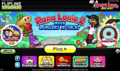 Флеш-игра Papa Louie 2- When Burgers Attack!