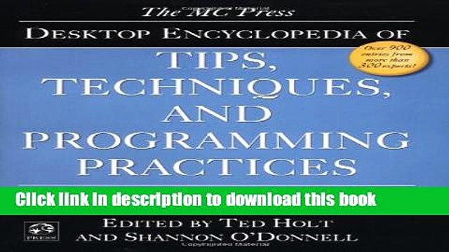 Download The MC Press Desktop Encyclopedia of Tips, Techniques, and Programming Practices for