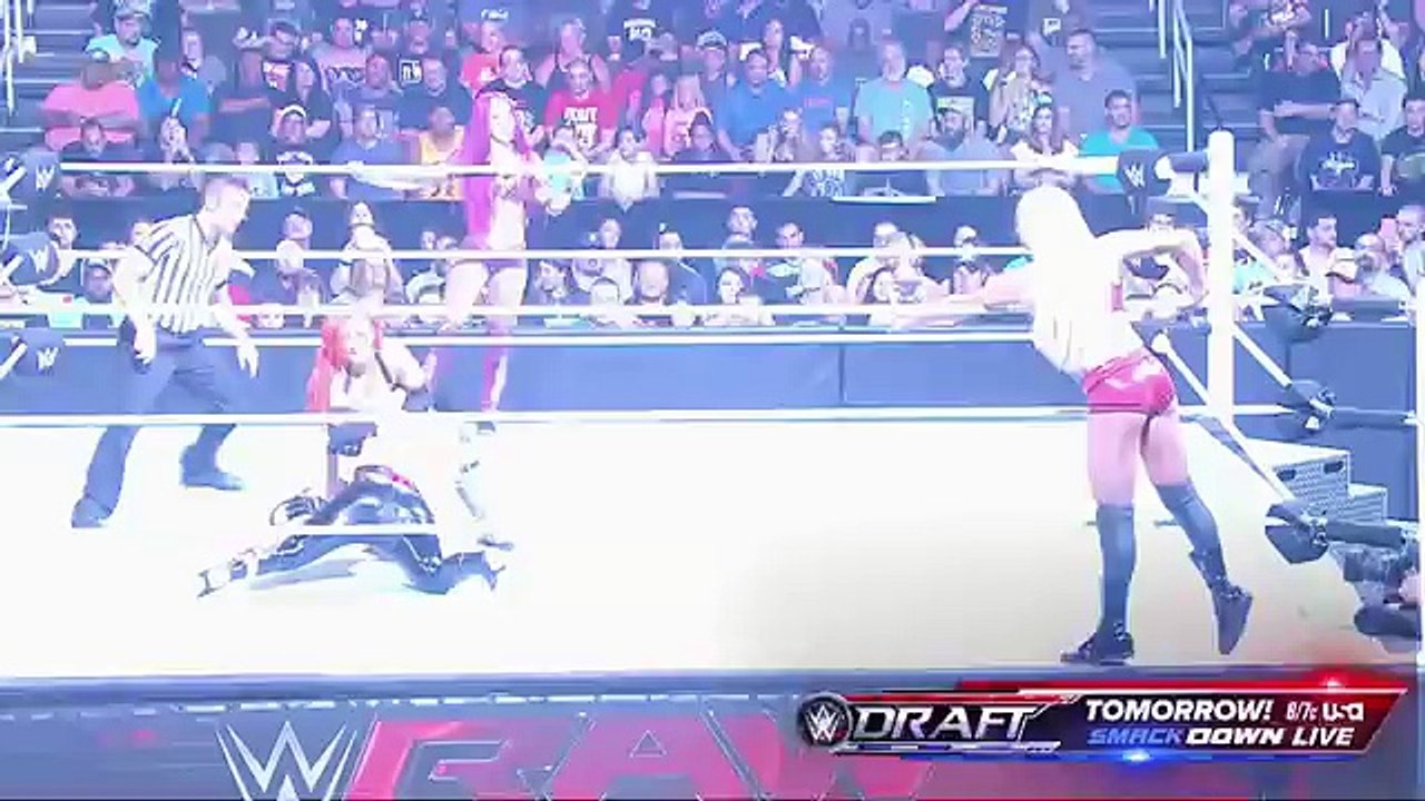 Sasha Banks & Becky Lynch vs. Charlotte & Dana Brooke- Raw, July 18, 2016