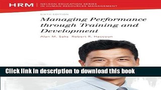 Read Managing Performance through Training and Development  Ebook Free