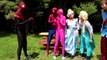 Pink Spidergirl vs Cinderella - Spiderman & Frozen Elsa, Joker, Maleficent, Minions & Giant Candy