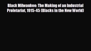 Read hereBlack Milwaukee: The Making of an Industrial Proletariat 1915-45 (Blacks in the New