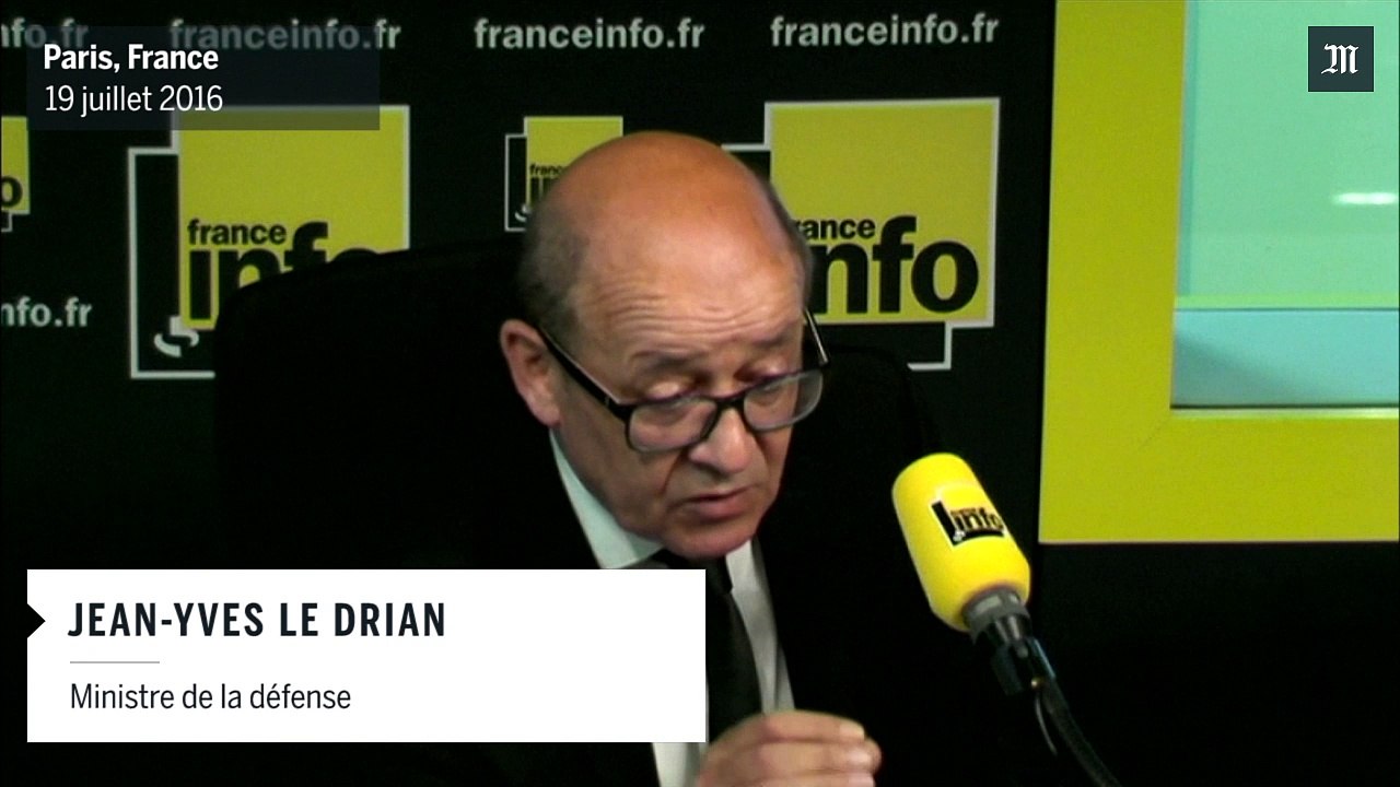 "La France frappe tous les jours" au Moyen-Orient selon Le Drian