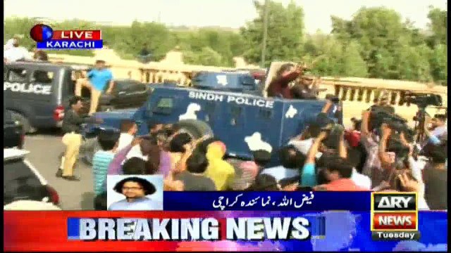 Anees Qaimkhani, Waseem Akhtar and Rauf Siddiqui being transfered to Jail