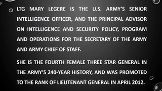 LTG Mary Legere - Army's Senior Intelligence Officer