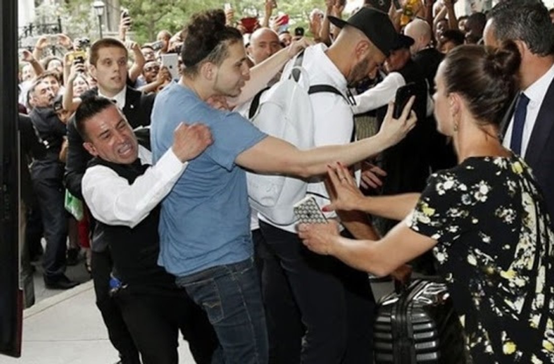 Karim Benzema violemment attaqué par un fan à Montréal !