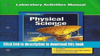 Read Books Glencoe Physical iScience, Grade 8, Laboratory Activities Manual, Student Edition