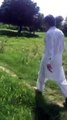 Imran Khan walking in the fields of Azad Kashmir - Meeting the children walking there - Watch the exclusive video