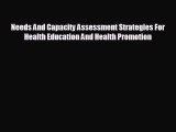 behold Needs And Capacity Assessment Strategies For Health Education And Health Promotion