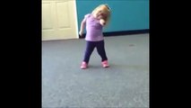 So cute little girl dancing and rap 2016