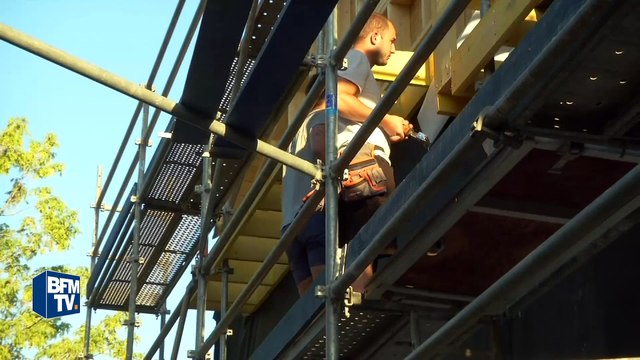 Les ouvriers du bâtiment aménagent leurs horaires pour faire face à la chaleur