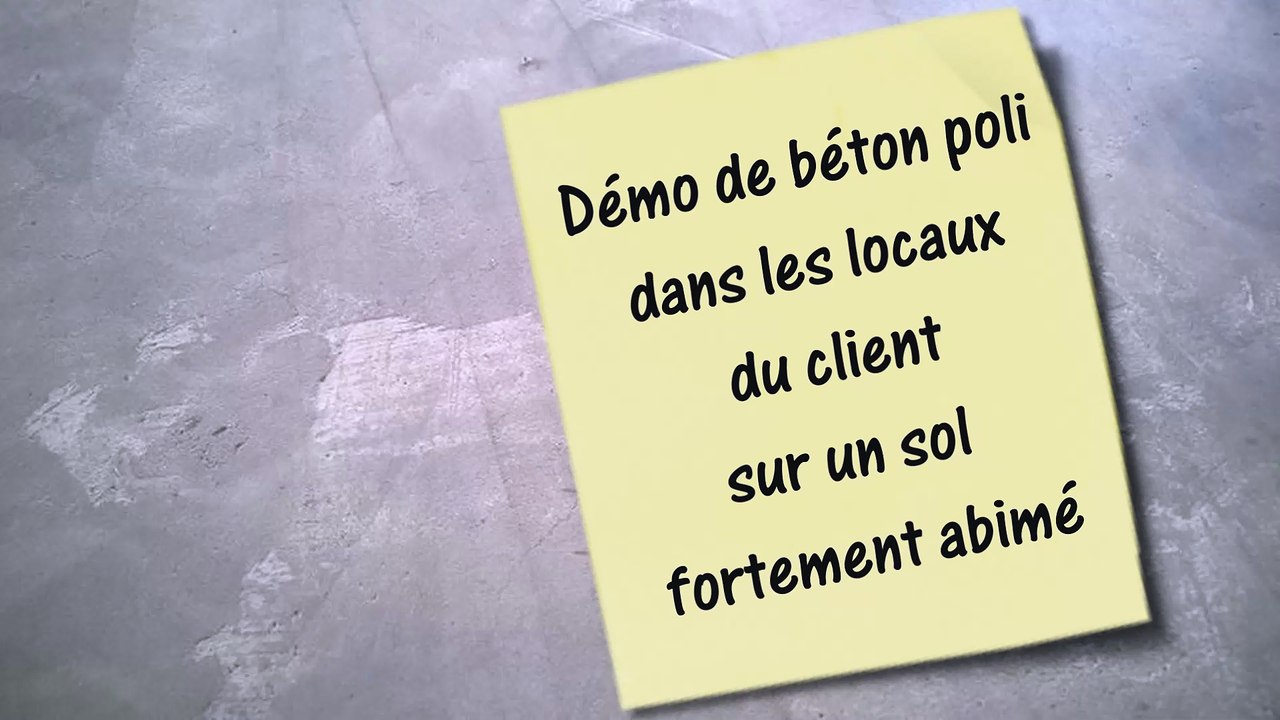 Démo béton poli