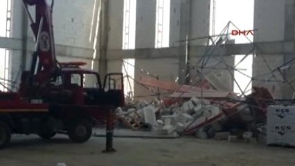 Karaman?da İnşaat İskelesi Çöktü 1 Ölü, 2 Yaralı-2
