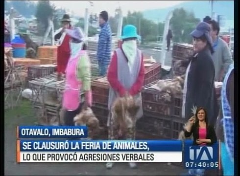Clausura de feria de animales provocó agresiones verbales