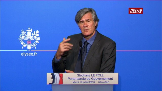 Stéphane le Foll sur la prolongation de l'état d'urgence: je ne sais pas ce qui se passera au Sénat