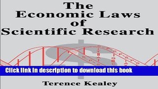 Read Books The Economic Laws of Scientific Research E-Book Download