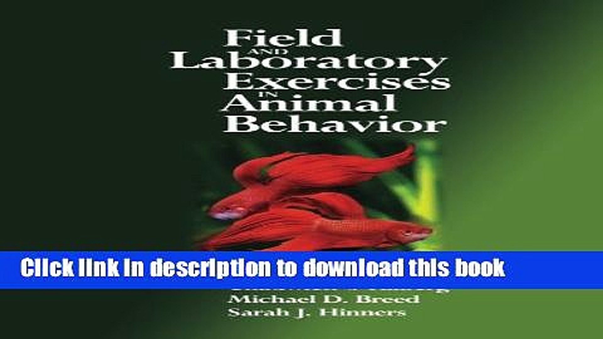 ⁣Read Books Field and Laboratory Exercises in Animal Behavior ebook textbooks