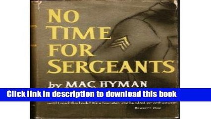 [PDF]  No Time for Sergeants  [Download] Full Ebook