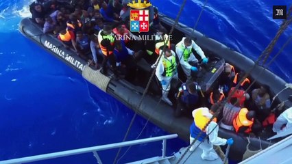 Download Video: 2 500 migrants secourus en Méditerranée par les autorités italiennes