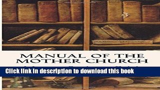 Read Manual of the Mother Church  Ebook Free