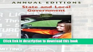 Read Annual Editions: State and Local Government, 14/e  Ebook Free