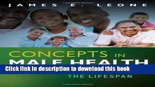 Read Concepts in Male Health: Perspectives Across The Lifespan Ebook Free