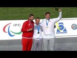 Men's javelin F46 | Victory Ceremony | 2016 IPC Athletics European Championships Grosseto