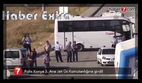 Polis Konya 3. Ana Jet Üs Komutanlığı'na girdi!