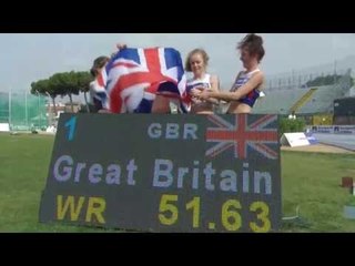 Women's 4x100 m T35-38 | final | 2016 IPC Athletics European Championships Grosseto