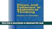 Download Books [ [ [ Flaws and Fallacies in Statistical Thinking[ FLAWS AND FALLACIES IN