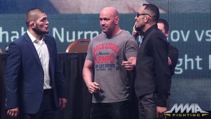 UFC Unstoppable Press Conference Staredowns