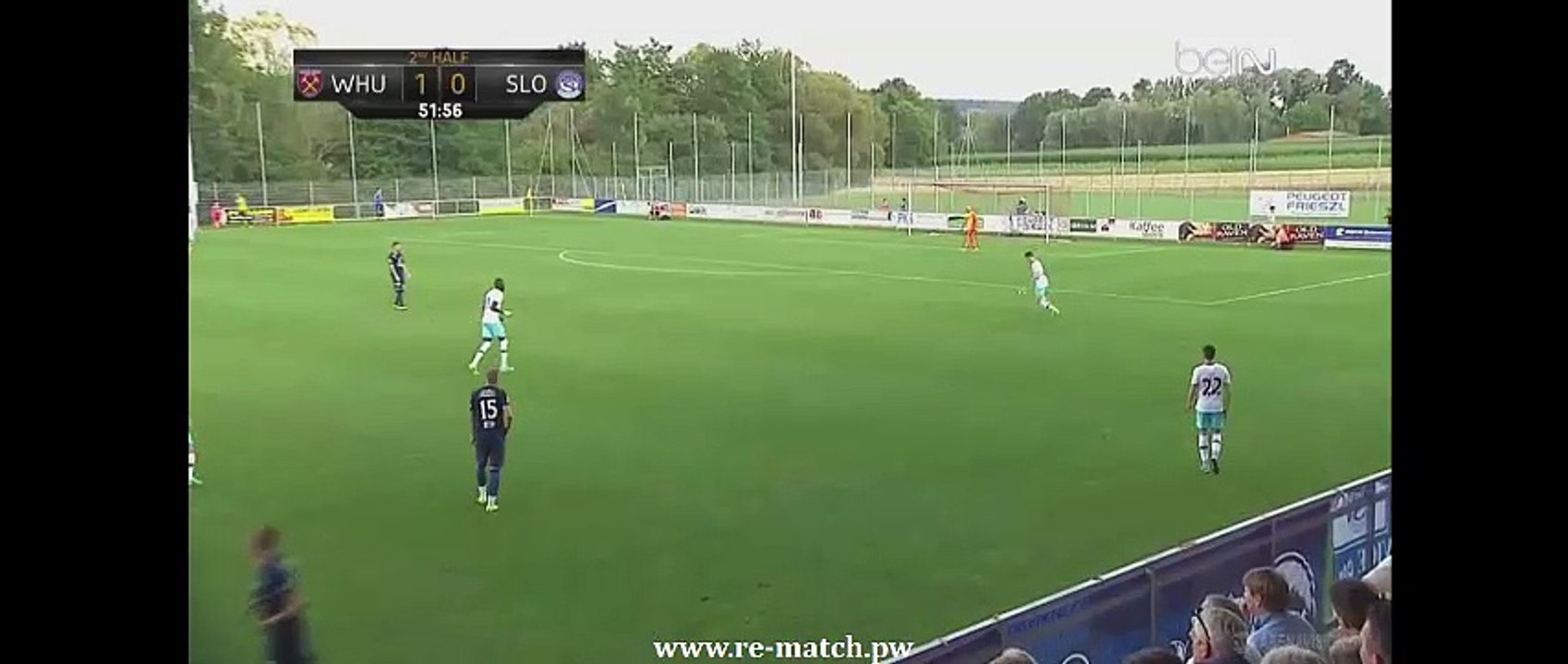 Fletcher Goal West ham United 2-0 Slovacko 19.07.2016 HD