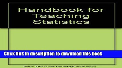 Read Books Handbook for Teaching Statistics and Research Methods ebook textbooks