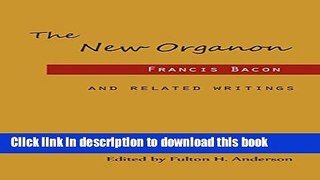 Read Books The New Organon and Related Writings E-Book Free