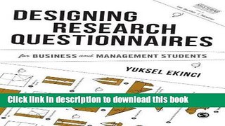 Read Books Designing Research Questionnaires for Business and Management Students (Mastering