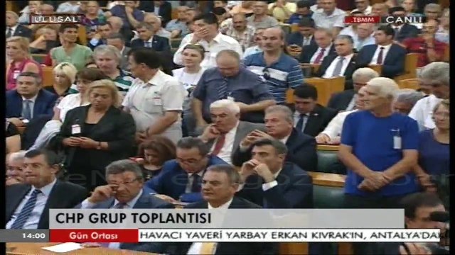 CHP GENEL BAŞKANI KEMAL KILIÇDAROĞLU-CHP GRUP TOPLANTISI-19 TEMMUZ 2016-FETÖ'CÜ DARBE GİRİŞİMİ