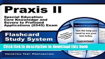 [PDF] Praxis II Special Education: Core Knowledge and Severe to Profound Applications (0545) Exam