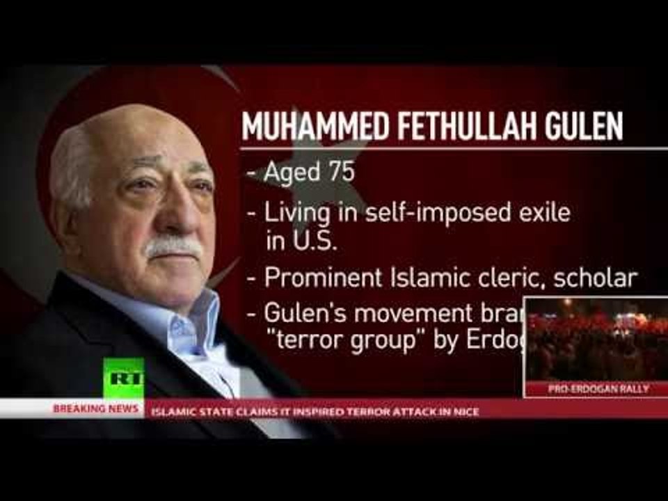 Diplomatic rift:  Erdogan urges US to extradite Muslim cleric Gulen blamed for coup attempt