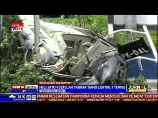 Helikopter Bupati Simalungun Jatuh Usai Tabrak Tiang Listrik