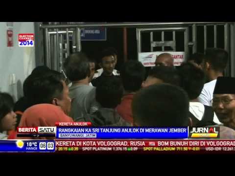 Rangkaian KA Sri Tanjung Anjlok di Jember