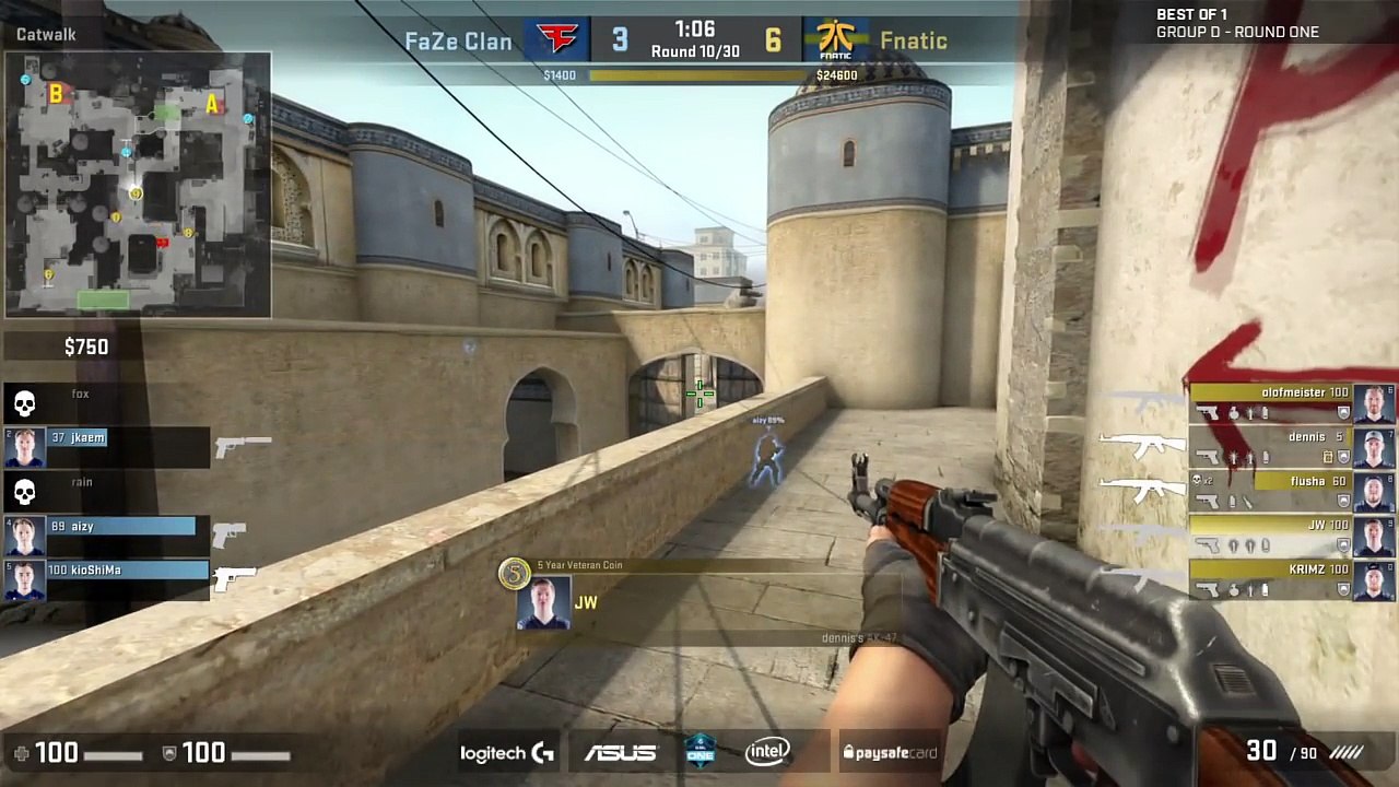 CS-GO - Fnatic vs. FaZe [Dust2] - ESL One Cologne 2016 - Group D_61