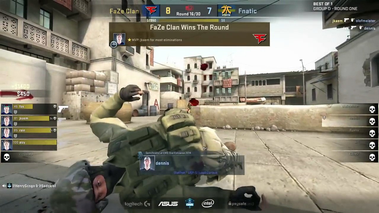 CS-GO - Fnatic vs. FaZe [Dust2] - ESL One Cologne 2016 - Group D_87