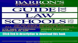 [PDF] Barron s Guide to Law Schools (12th ed) Download Online