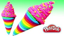 Play doh - rainbow ice cream cups and peppa pig toys wonderful funny toys