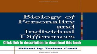 Read Book Biology of Personality and Individual Differences ebook textbooks