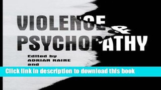 Read Book Violence and Psychopathy ebook textbooks