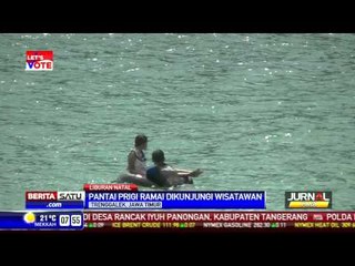 Pantai Prigi Ramai Dikunjungi Ribuan Wisatawan