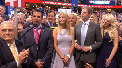 Tải video: Donald Trump Jr. announces dad's nomination win