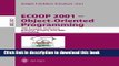 Read ECOOP 2001 - Object-Oriented Programming: 15th European Conference, Budapest, Hungary, June